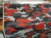 Klistermärken Premium Orange Black White Grey Camouflage Vinyl Car Wrap Decal Film Sheet Air Channel Release Technology