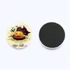 Fridge Magnets Halloween Witch Pumpkin Bat Glass Glue Sign Pattern Dome Magnet Home Deco Dhs Drop Delivery Garden Dh6Ns