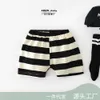 Summer Shorts Spädbarn små barns nya breda stripe fashionabla stora PP för pojkar och flickor Ytterkläder Fart Pants 92808