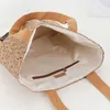 3pcs şeyler çuvallar mantar deri geometri baskı dikey model çanta karışımı renk