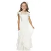 Girl's Dresses Cross border childrens clothing wedding dresses girl lace performances birthday chiffon flower from Europe and the United States d240515