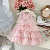 Girls' 2024 Summer New Girl Baby Butterfly Fashionable Children's Princess Dress