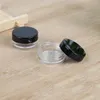 3ml 5ml Haustierplastikbehälter Jar Box mit Deckel leer kosmetische Creme Lidschatten Nägel Pulver Schmuckgläser Wachs Konzentratflaschen mit Anpassungsaufklebern