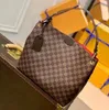 Graciös designerväska äkta läder shopping väskor koppling handväska lyx varumärke logotyp axelväska crossbody paket n44044