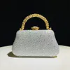 2024 Ny elegant liten handväska Hög lyxig Hot Diamond Banquet Clutch Lady's Dress Cheongsam Evening Handbag