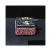 Bil Ashtrayer Luxury Rhinestone Cystal klistrade in cigarett Ashtray för hemmakontoret unika raffinerade kvinnor gåva Q231125 Drop Delivery Mob DH2VK