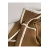 2024 Spring middele lengte gebreide shirt kleurblok Cardigan dames trui gepersonaliseerde high -end losse jas