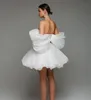 Verngo Off The Shoulder Party Gown Deep V Neck Graduation Dress A Line Princess Mini Evening Dresses Engagement Prom Gown 240514