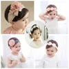 Hårtillbehör koreanska baby pannband tillbehör nyfödd blomma pannband baby flicka hår tillbehör diy smycken barns foton D240514