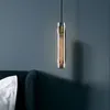 Europe Gold Crystal Vertical Pendant Light Lighting For Living Matsal Kök Hall Bedside Bedroom Home Decoration Lamps