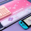 マウスパッドリストレストデータカエルかわいいマウス80 * 40大規模キーボードテーブルクッションノンスリップコンピューターテーブルクッションカワイイ猫耳ゲームマウスJ240510