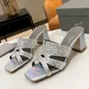 Designer New Women's Gina Ladies Heels Sandal Fashion Shoes With Diamond Heel High Heels Quality