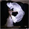 Bühnenverschleiß adt luminöses weißes Licht LED LED Veil Schleier für Frauen Bellydance Oriental Belly Dance Dancing Accessoires Drop Lieferung ein Dhcuz