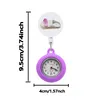 Other Office School Supplies Mti Color Perforated Shoes Clip Pocket Watches Alligator Medical Hang Clock Gift Brooch Fob On Watch Easy Oth6B