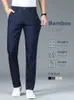 Pantalon pour hommes bambou fibre pantalon d'affaires hétéro