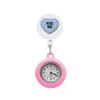 Andere Büroschule Valentinstag Love Clip Pocket Watches auf Quartz Uhr mit Second -Hand Medical Hang Clock Geschenk für Krankenschwestern otnnv