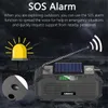 Abbree FMAMNOAA Multifunction Emergency Radio Portable High Waterproof Hand Crank Solar Support USB mobiele telefoonlader SOS 240506