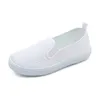 Sneakers Chaussures pour enfants Kindergarten Indoor chaussures de danse Chaussures garçons et filles Étudiant chaussures de tissu blanc enfant Little blanc S D240515