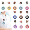 Pocket Watches Cats And Mice Clip Retractable Digital Fob Clock Gift Hospital Medical Gifts Sile Nurse Watch Clip-On Lapel Hanging Nur Otml0