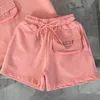 Çocuk Kız Giyim Setleri Erkek Erkek Çocuklar Toddlers T-Shirt Şortları Set Giysiler Toddler Çocuk Seti Pembe Kahverengi Beyaz Siyah Yaz 2 Parçalı Setler 100-160