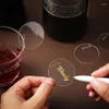 Party Decoration Drink Taggar 30st Ving Glass Disc Drinking Markers Charm Diy Label Tag Circles For Wedding