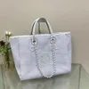 Stor kapacitet Pearl Beach Tote Bag Fashion Handbag Chain Shoulder Bag 49*31*19 Factory Direct Sales