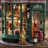 Architecture/DIY House Magic Shop Mini DIY Kit For Doll House Making And Assembling Room Models Toys Wooden Home And Bedroom Decorations With Furniture