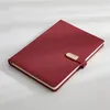 Memo Notepad Notebook Vertical Grain PU Leather Cover Agenda Book Magnetic Buckle Business Journal 100 Sheets Paper A5/B5 Size