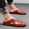 Masculina Sandals Sandalia De Praia Sandalias Hombre Men Leather Summer Mens Footwear Roman Gladiator 39c4 s s