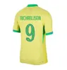 Brazylia koszulka piłkarska 2024 Copa America Cup Neymar Vini Jr Kids Zestaw dla dzieci 2025 Brasil National Team Football Shirt 24/25 Home Away Wersja Rodrygo Martinelli