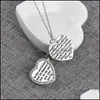 Pendant Necklaces Mothers Day Gift Necklace Retro Heart Shape Box Locket Neckace Great For Mom Drop Delivery Jewelry Pendants Dhkgn
