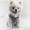 Hundkläder Pet Wedding Birthday Party Costume Tuxedo Suit For Small Medium Large Breed Formal Vest With Bow Tie Gentleman Drop Deli Dhkgb