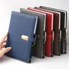 Memo Notepad Notebook Vertical Grain PU Leather Cover Agenda Book Magnetic Buckle Business Journal 100 Sheets Paper A5/B5 Size