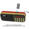 Digital Key Music Memory Play FM Radio Receiver Ser Portable MP3 Format Player prend en charge la carte TF USB Flash Disk 240506