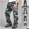 Herrbyxor kamouflaglast 8xl joggar militar män byxor hip hop armé camo spodnie meskie man bomull droppe leverans kläder män dh3au