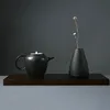 Ceramica nera piccola vaso decorazione domestica artigianato ornament semplicità giapponese 240513