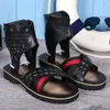 Sandali in stile coreano da uomo estate giunti in moda zipper vintage non slip outdoor maschio casual taglia 37-46 8d3c