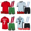 2024 Euro Cup Kids Football Kits Portugals voetbaltruien Ronaldo Joao Felix Fernandes National Team voetbalkit