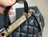 Trend Women Colorful Alphabet Crossbody Designer Bag Gold Hardware Diamond Latta