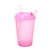 Plastic Hookah Bong Cups With Glass bowl Hand Style Smoking Water Pipe Detachable Filter Oil Rigs Multiple Colors