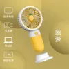 2024SS Summer Mini Fan Portable Handheld Fan Cartoon Cute Student Desktop USB Laddar frukt flera stilar och färger fan