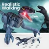 Sinovan Remote Control Dinosaur Toys for Kids 2.4 GHz Robot Walking Dinosaur Toys Simulation Velociraptor Gifts for Boys 3-5 240514