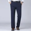 Pantalon pour hommes Big Size Mens Business Pantal Plus taille 52 Taille élastique Pantalon Suit Forme Forme Long Pantal