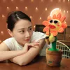 Musical Singing Dancing Toys 120 Songs Repeating Talking Record Speaking Sunflower Soft Plush Funny Creative Saxophone Kids Toy 240515