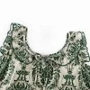 Kvinnors sömnkläder Summer Nightrowns ärmlös modal bomullsnattklänning med bröstkuddar Kinesiska stilmönster Väst hemkläder