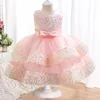 Girl's Dresses Toddler Baby Girls Dress New 1-5T Cute Baby Girls First Full Year Eucharist Birthday Party Dress Girls Clothing Y240514