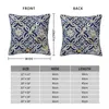 Pillow Portuguese Glazed Tiles Throw Sofa Christmas Supplies Cases Ornamental Pillows For Living Room