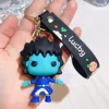 Cute Anime Keychain Charm Key Ring Fob Pendant Lovely American Girl Goblin's Tail Doll Couple Students Personalized Creative Valentine's Day Gift A8 UPS