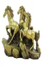 中国のフェンシュイブラス成功動物ゾディアック3馬の馬像彫刻7103999