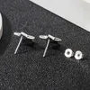 Earring Gu Jiaai fearless kitten five pointed star S925 Silver Earrings Fashion Trend male and female couple Earrings